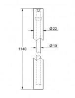 BARRA PARA COLUMNA EUPHORIA GROHE